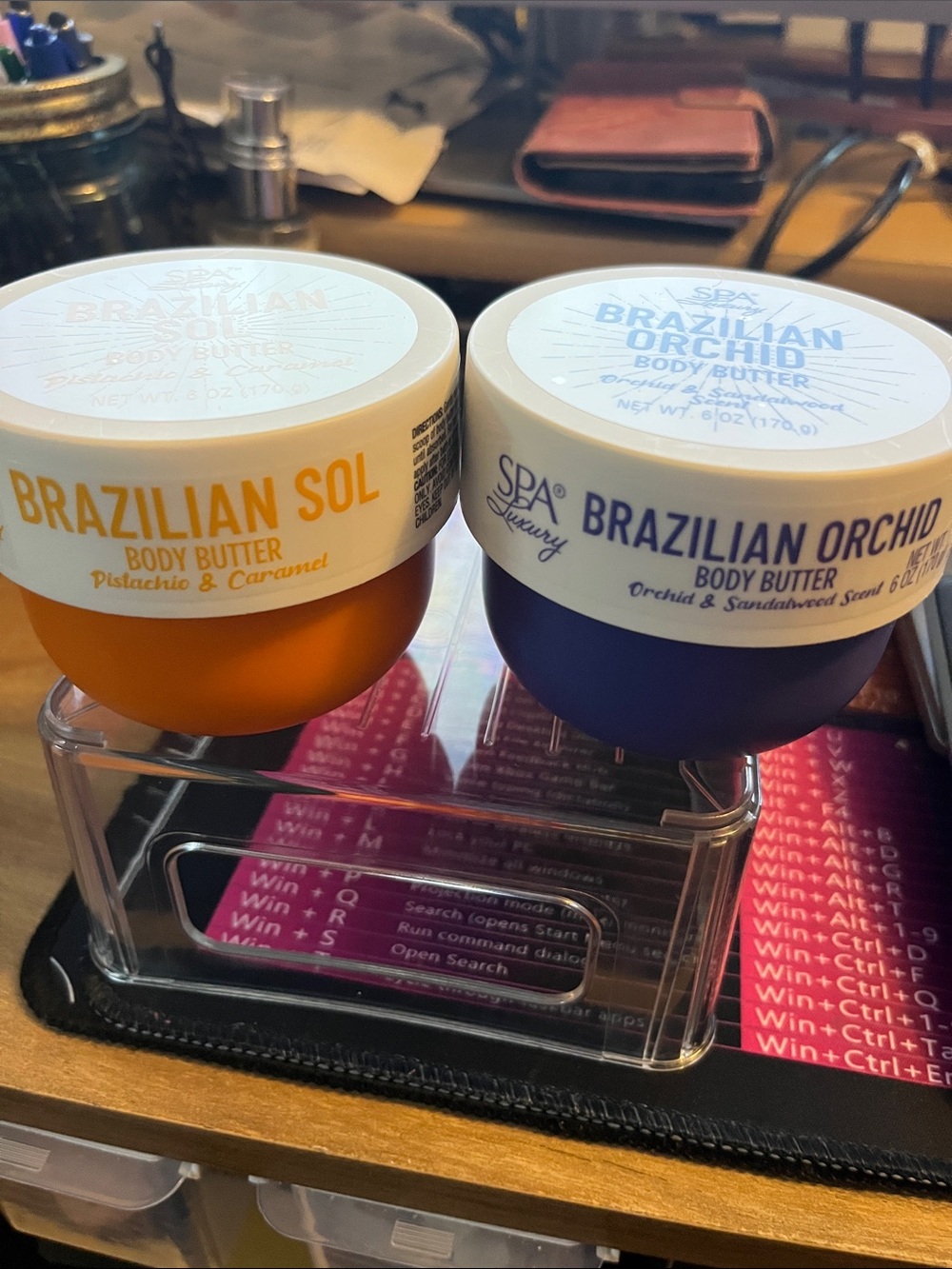 Brazilian Orchid & Brazilian Sol Body Butter Duo - Spa Luxury | Purple & Orange